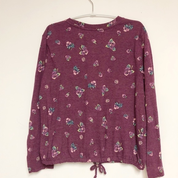 Old Navy floral top sweatshirt - future XL girls - Picture 3 of 6